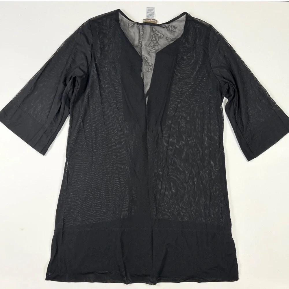 Tommy Bahama Swim Cover Up Womens Small Black NWOT‎ Sheer Mesh TSW85903CX - Picture 4 of 7